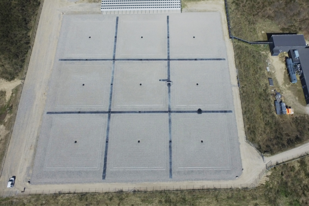 8.260 m² PTES-dækselløsning
