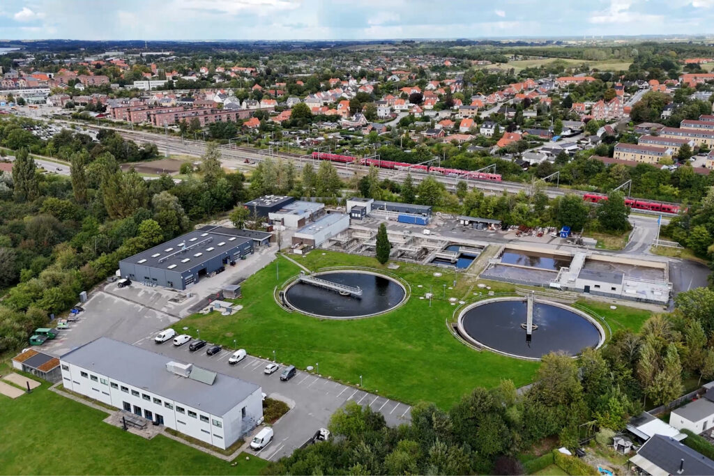 2,5 MW spildevandsvarmepumpe.